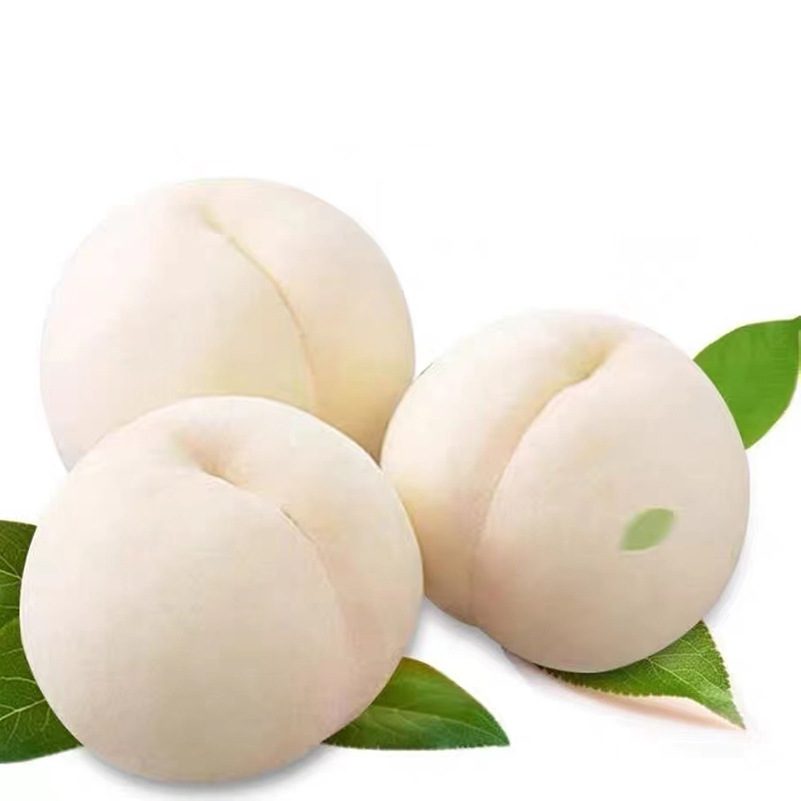 山东蒙阴白玉大白桃，新鲜水蜜桃
